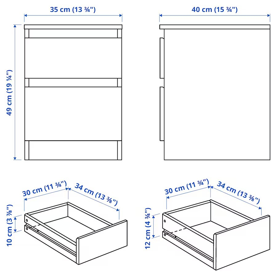 Secreture hidden chest of drawers – detail of concealed storage