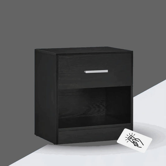 Secreture hidden nightstand – concealed bedside table front view
